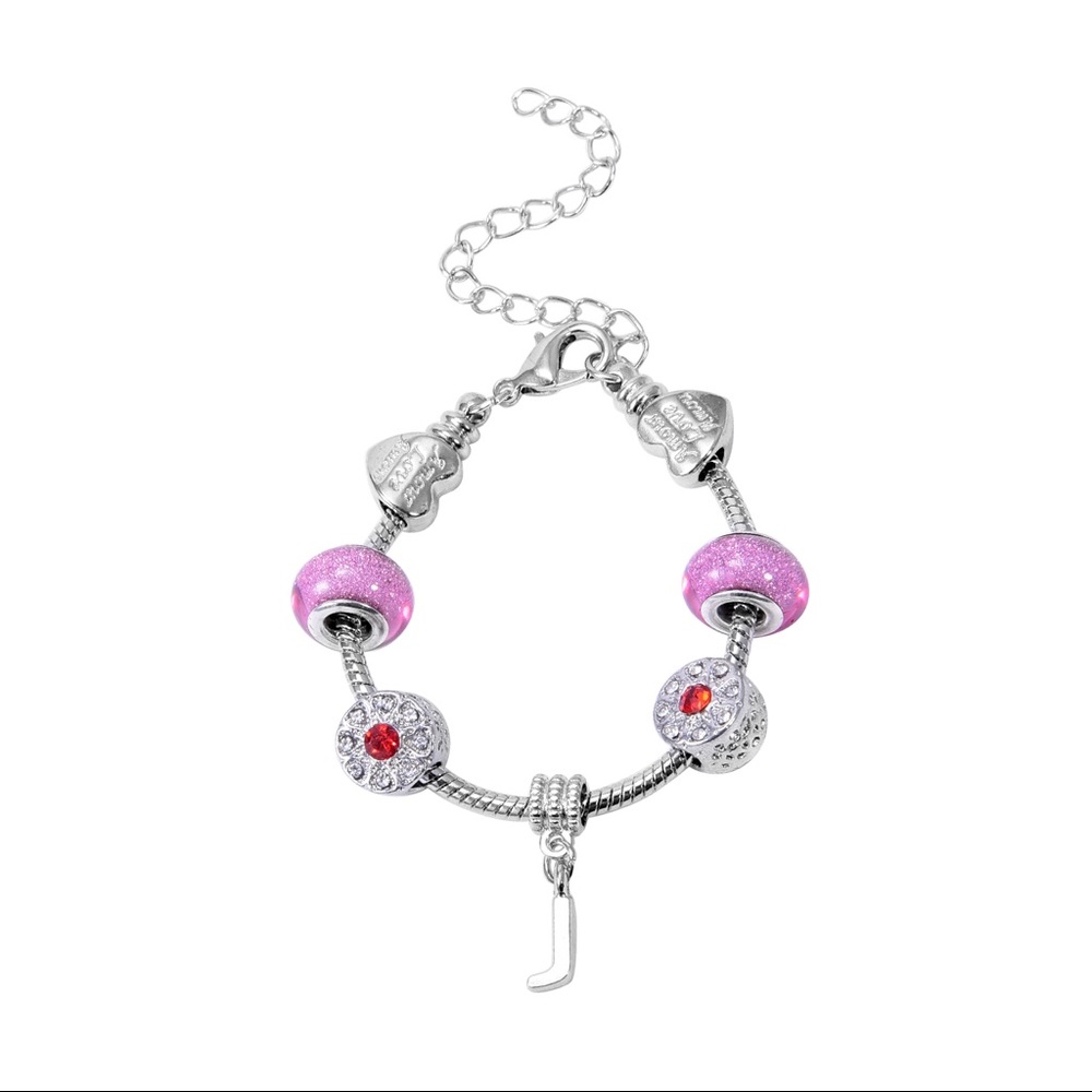 Charm Bracelet With Initial J